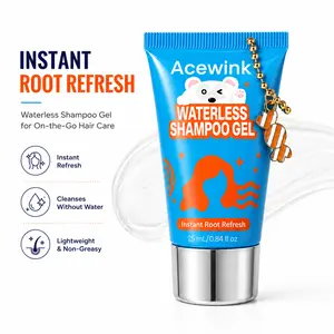 Acewink Waterless Dry Shampoo Gel - Dry Shampoo, No-Rinse shampoo,Leave-in Shampoo, Haircare Essential, Instantly Fresh Shampoo, No-Water-Needed Root Refresh, Travel Hair Care Product