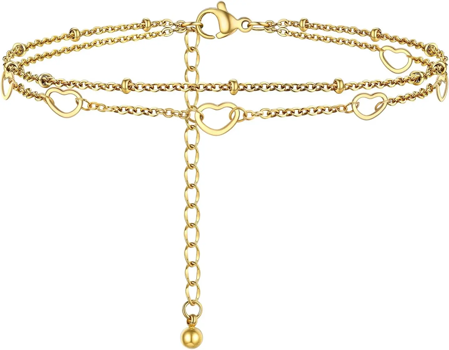 I: Gold--6 Heart Layered