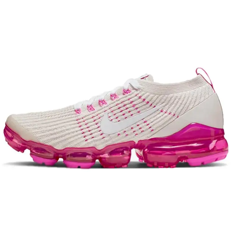 Nike Air VaporMax Flyknit 3 Phantom Laser Fuchsia Comfort Low Top Casual Running Shoes Women's AJ6910-005