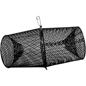 Torpedo Minnow Trap | Heavy-Duty Steel Mesh | Two-Piece Minnow Trap