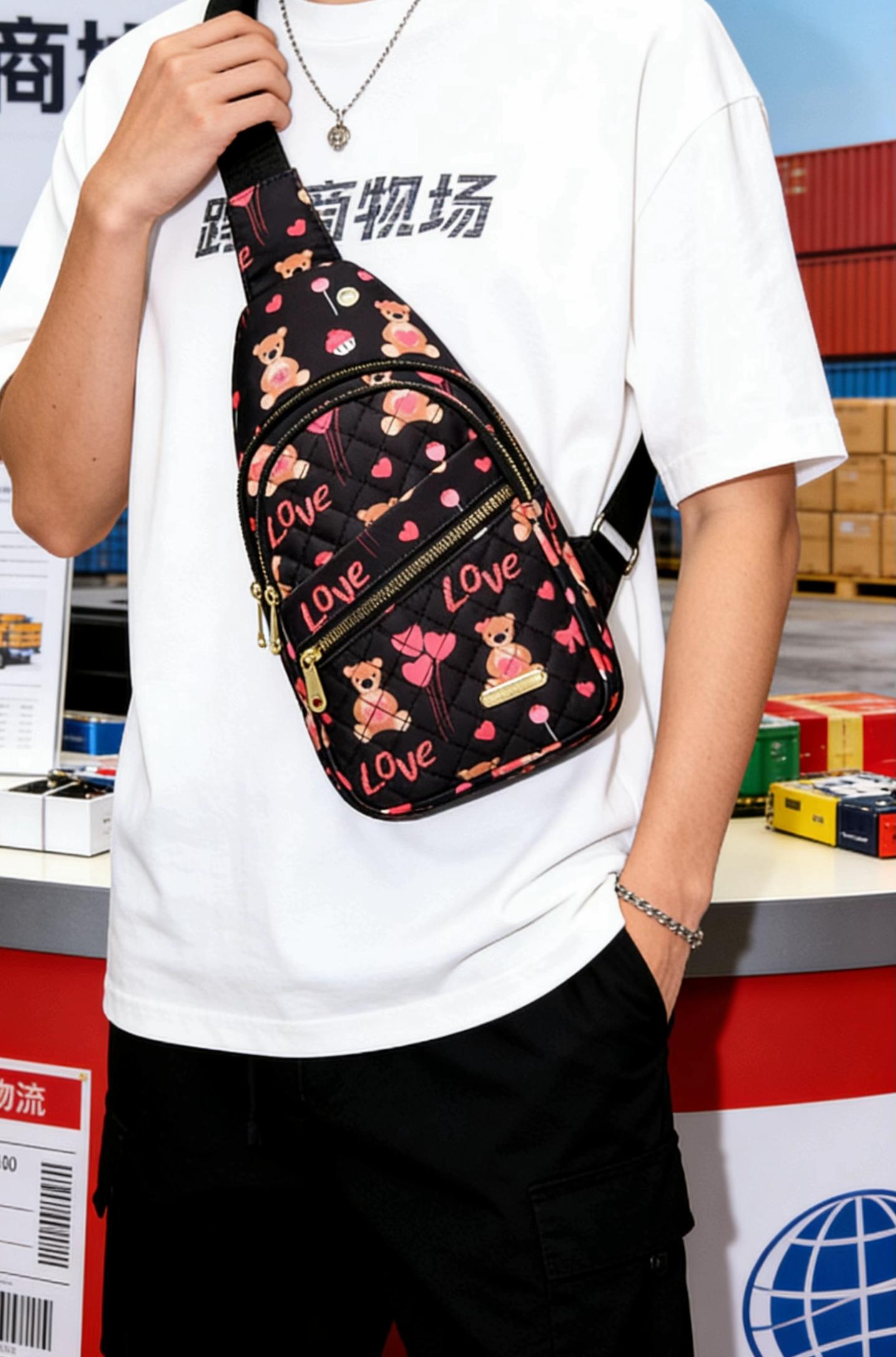 Fashionable lightweight crossbody bag  Couple style  Unisex