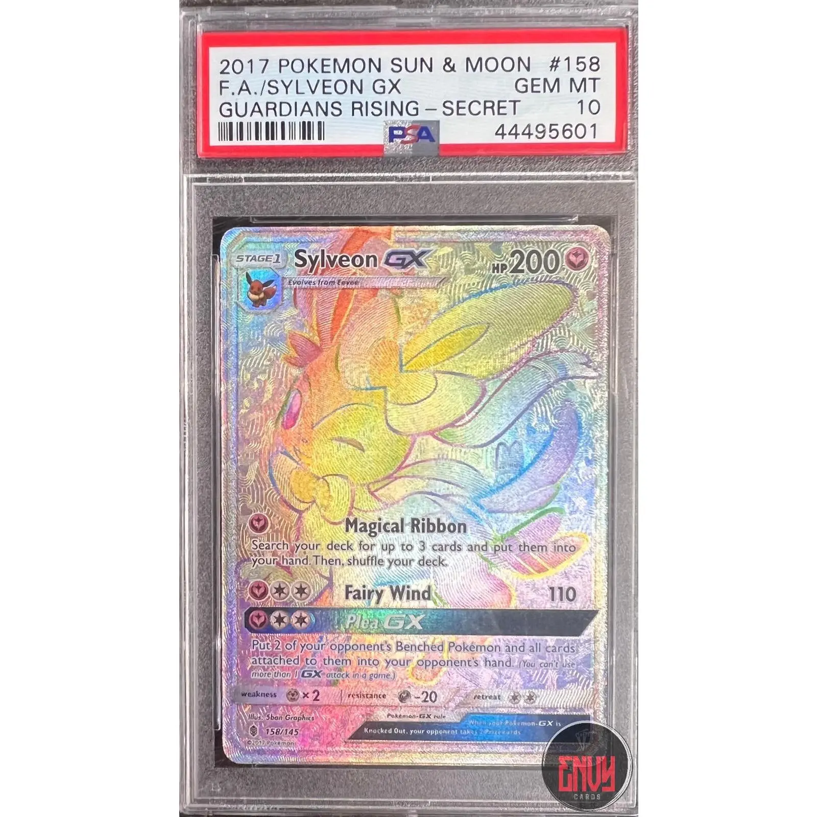 Sylveon Gx 158/145 Secret Guardians Rising Pokemon PSA 10
