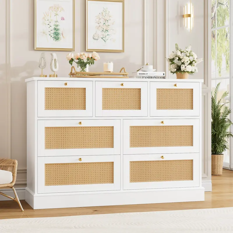 slim fit dress slacks Benjara 6 Drawer Wooden Dresser with Metal Hairpin Legs, White and Gold