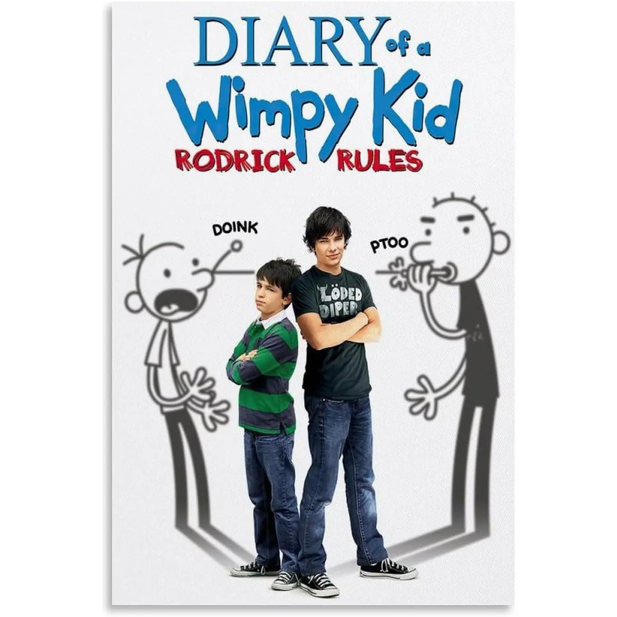 Diary of A Wimpy Kid Rodrick Rules Movie Posters Canvas Art Posters for Room Aesthetic And Wall Art Picture Living Room Decor Poster