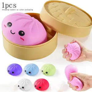 Dumpling Squishy Toys, Giant Dumpling Squishy Mystery Box, Colorful Squishies, Stress Balls, Stocking Stuffers, Stretchy Desk Toy
