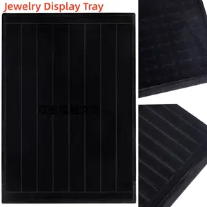 Velvet Jewelry Display Tray Stackable Jewellery Holder Display Box Ring Earring Necklace Exhibition Box Jewelry Portable Holder