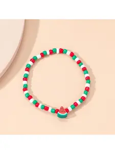 1 piece of creative Christmas holiday bracelet - Christmas pearl string beads cute watermelon foot chain jewelry for wholesale