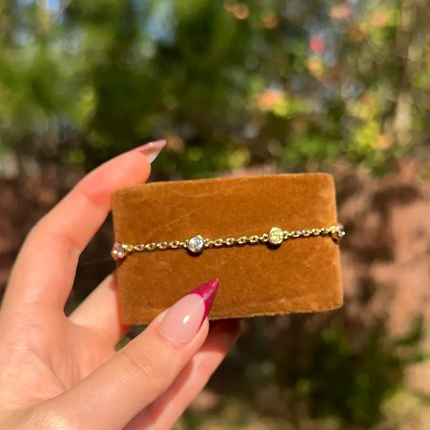 Dot bracelet 14 k gold plated