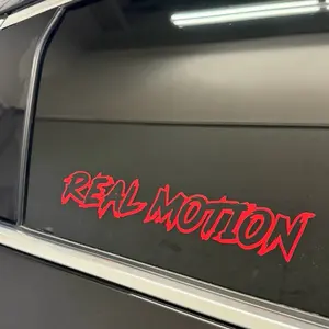 Real Motion Premium Vinyl Decal with Real Motion Design for Walls & Windows - Durable & Versatile Decor