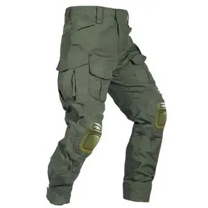 Men'S Tactical Pants With Knee Pads, Outdoor Cargo Work Pants Hunting Pants 10 Pockets (No Belt)