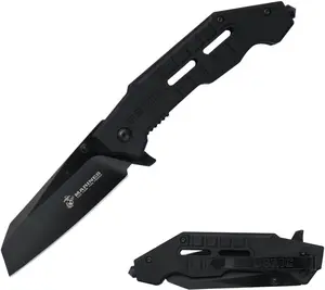 MTECH Officially Licensed USMC Pocket Folding Knife, 3.25" Wharncliffe Blade Knife w/ Pocket Clip, 4.5" Closed M-A3004