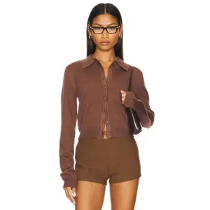 LIONESS Awakening Cardigan in Chestnut