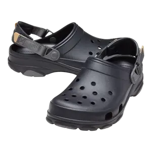 Crocs Classic All-Terrain Clog Men Sandals Black SKU 206340-001 Lightweight Croslite Foam Rugged Lug Outsole Adjustable Turbo Strap