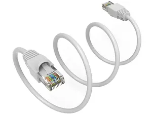 Nippon Labs 6Ft Cat6A UTP Ethernet Network Booted Cable, 24AWG 6 Feet Gigabit LAN Network Cable RJ45 High Speed Patch Cable, White, 60CAT6A-6WT