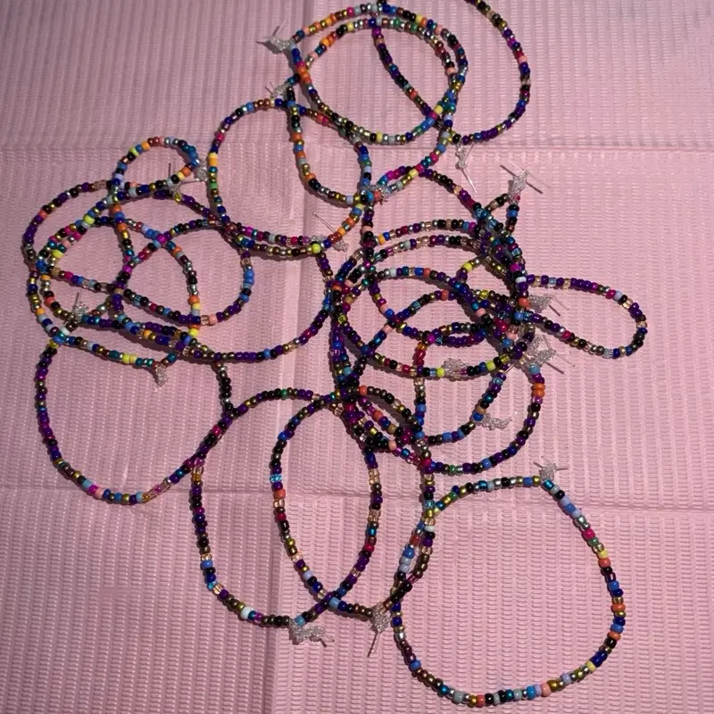 Egyptian Goddess Seed Bead Bracelet