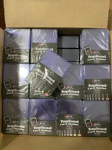 (1000) BCW 3x4 Regular Trading Card Toploaders Top Loaders Case