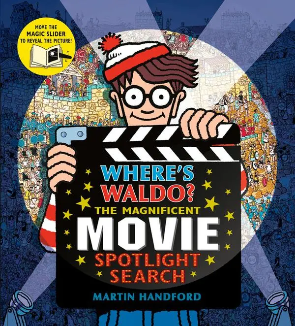 Where's Waldo? the Magnificent Movie Spotlight Search: (A Hidden Object Search-And-Find Puzzle Book with a Magic Flashlight to Reveal the Picture - A by Martin Handford (Hardcover)