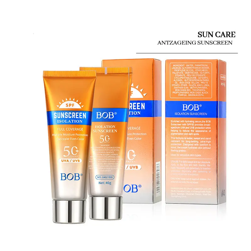 Lightweight Scented Sunscreen Moisturizer for Face and Body, Hydrating Body Care Sun Cream with UVA-UVB Protection, Non-Sticky Formula for All Day Use, Orange