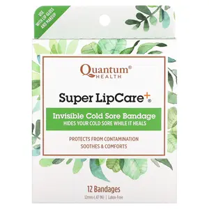 Quantum Health Super LipCare+, Invisible Cold Sore Badges, 12 Bandages