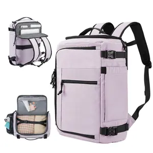 Pack Smarter Now Travel Backpack for Women&men, TSA 15.6inch Laptop Mochila Flight Approved, Nurse Bag Casual Daypack for Weekender Business Hiking，work bags for women，travel essentials，backpack for men, Waterproof, Nylon