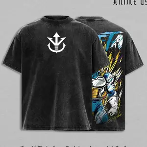 Golden Saiyan Warrior Saiyan Prince Super Power Anime Fighter Shirt Washed  Heavy Cotton Tee Streetwear Graphic Back Cool Warrior Design Inspired Dragon Hero, Oversize shirt, Vintage Outfit, Gift for fan, y2k Styles R4L