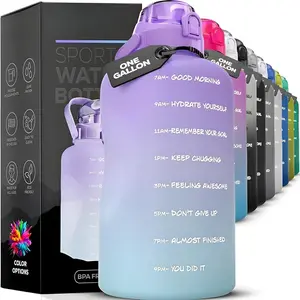 128 oz/3.8L Motivational Water Bottle with Straw & Handle, One Gallon Water Bottle Reusable , Achieve All-Day Hydration Gym water bottle Tumbler Mug
