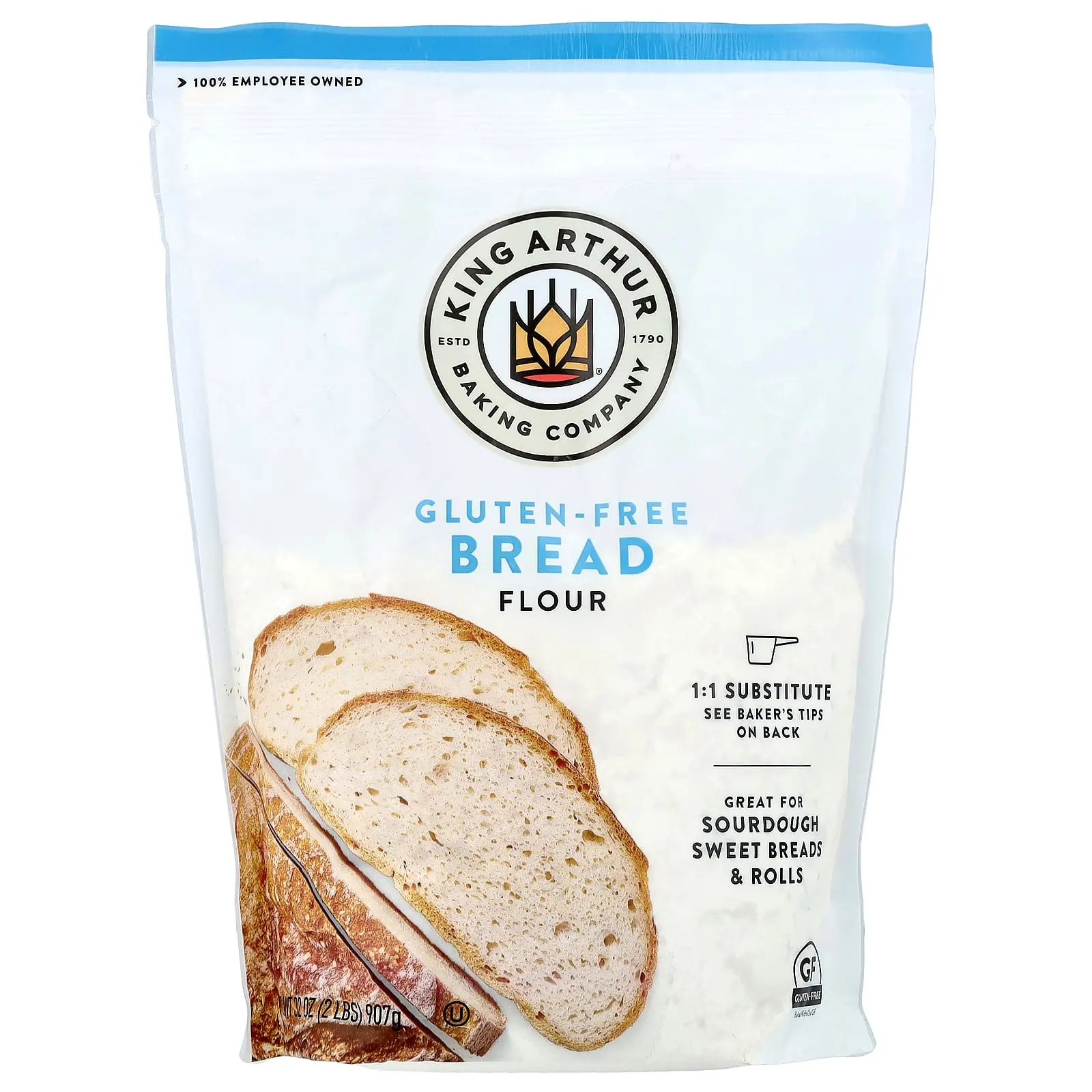 King Arthur Baking Company Gluten Free Bread Flour, 2 lbs (907 g) King Arthur Baking Company Gluten Free Bread Flour, 2 lbs (907 g)