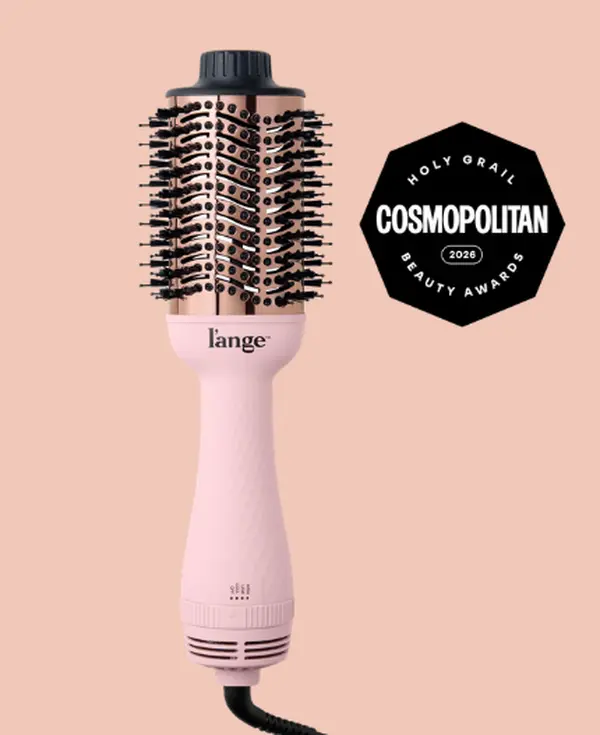 L'ANGE HAIR - Le Volume 2-in-1 Titanium Blow Dryer Brush | Frizz Control Blowout Hair Dryer Brush For Drying And Straightening | Volumizing Hot Air Styler For All Hairstyles, Storage, Multifunctional Hair Dryer, Handle