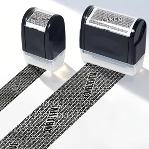 Privacy Confidentiality Stamp Roller Identity Protection, Secure Document Sealing Tool, Ideal for Business & Personal Use