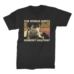 Over The Top Shirt, Lincoln Hawk, The World Meets Nobody Halfway Vintage T Shirt, Funny Shirt, Retro Vintage Shirt, Gift For Friends