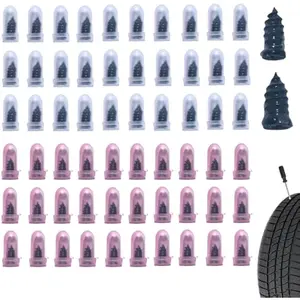 60PCS Tire Repair Rubber Nails – Spiral Screw Tire Patch Kit, Quick Self-Service Fix for Cars, Trucks & Motorcycles
