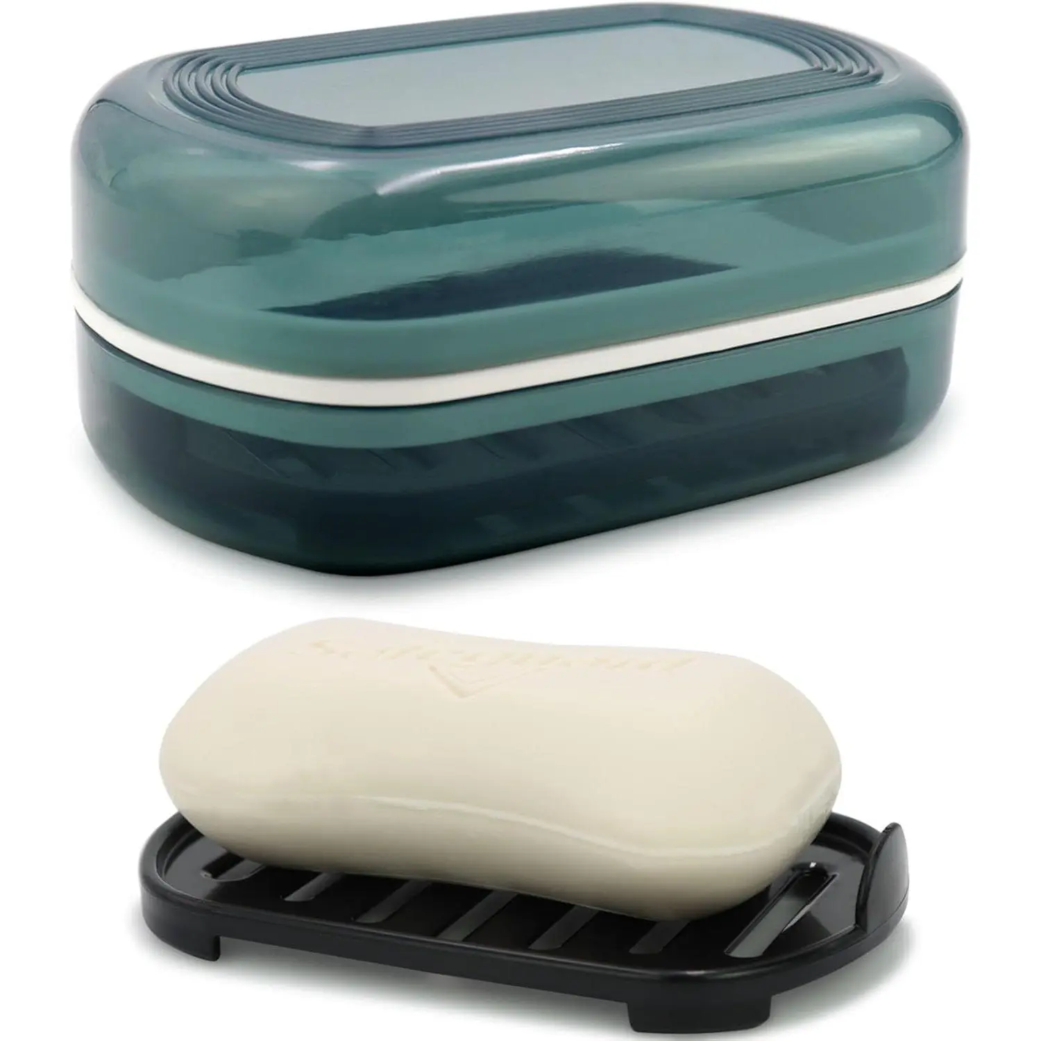 Travel Soap Container, Bar Soap Holder, Portable Soap Case, Soap Dish with Lid for Traveling, Camping, Gym, Bathroom (Blue Style-1)