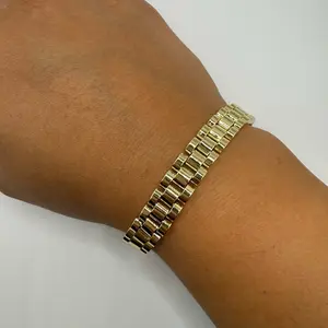 Watch Strap Bracelet Gold Plated