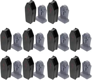 20pcs Miniature Tombstones Ornaments Mini Tombstones Figurine Halloween Gravestones Ornaments Prank Props for Halloween Party Supply