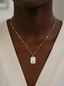 Elegant Pearl Letter Necklace, Delicate Letter Pendant, Perfect Gift for Mom, Stylish Jewelry for All Occasions