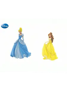 1Pc Disney Officially Licensed Cartoon Princess Refrigerator Stickers Soft Pvc Refrigerator Stickers 3D Stereoscopic Cartoon Cute Princess Characters Refrigerator Furniture Ornaments