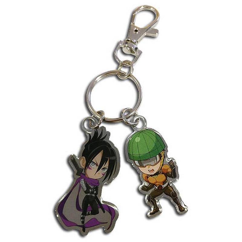 One Punch Man - SD Speed of Sound Sonic & Mumen Rider Metal Keychain