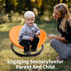KIds Sensory Swivel Chair For Children With Autism, Sensory Toys For Children With ADHD, Training Body Coordination, For Focus And Balance, Comfortable, Safe, Fun Sensory Tools For Body Development,to use indoors or outdoors