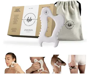 [Hello Brands] Ceramic Face & Body All-in-One Guasha Massage Tool | Skincare Device | Face Lift | Body Slimming | Sculpting | Lymphatic Drainage | Anti-Cellulite | Muscle Tension Relief