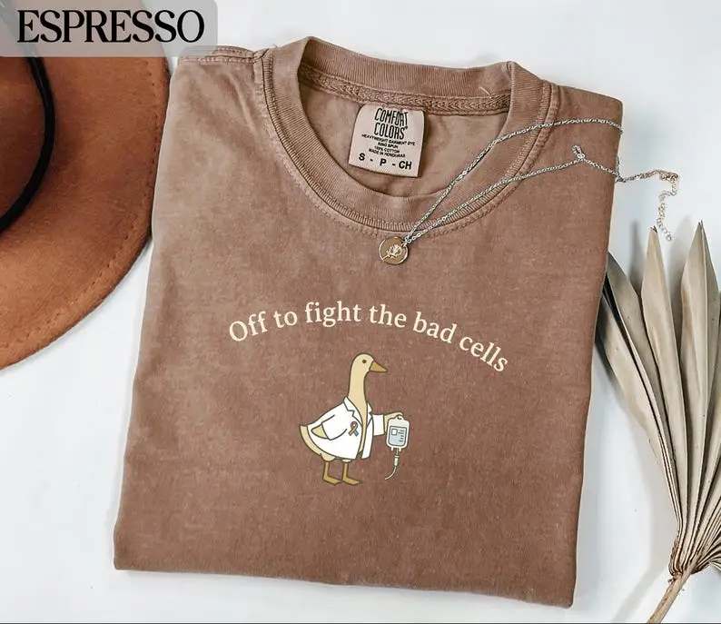 Comfort Colors® Cancer Awareness T-Shirt, Oncology Chemo Support Goose Sweatshirt