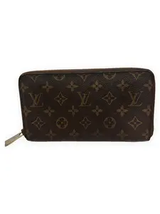 Pre-owned Louis Vuitton Monogram coated canvas Small Leather Goods Zippy Wallet Brown with tan monogram Very Good S014260420013