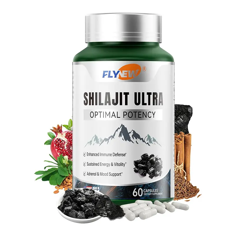 Shilajit Capsules 1300mg | Himalayan Origin with Fulvic Acid & L-Arginine | for Energy, Stamina & Immune Support | Men & Women | Non-GMO | 60 Count | Made in USA