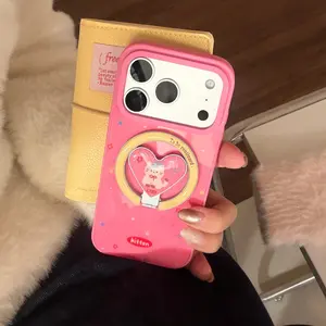 Creative Magnetic Phone Case for Apple iPhone Series, Stylish Protective Cover, Compatible with Multiple Models Including iPhone Pro Max