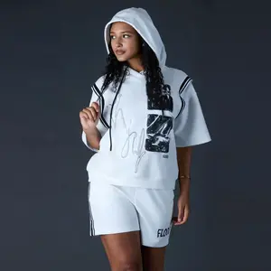 Womenswear,activewear set,With Drawstring,Sport,Outdoors,Shorts included,Buttons,Women’s Hoodie,Streetwear Top,Crewneck,Trendy Summer Sun Hoodie,