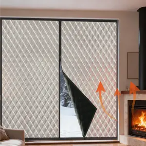 One-Piece No-Drill Thermal Insulated Curtain, Windproof Noise Reduction Warmth, Versatile Fit for All Occasions, Ideal for Home and Office Use