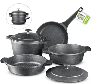 Granitestone 6-Piece Nesting Cookware Set pots pans