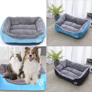 US Washable Pet Dog Cat Bed Puppy Cushion House Pet Soft Warm Kennel Mat Blanke
