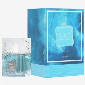 Lattafa Khamrah Waha Eau de Parfum 3.4 oz | Fresh Spicy Aquatic Fragrance with Yuzu, Ginger, Sea Salt, Vanilla & Tonka Bean | Long-Lasting Unisex Perfume