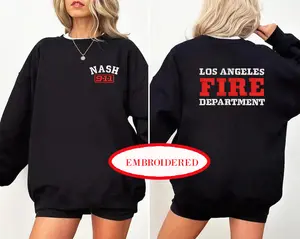 Embroidered Emotinally Damaged by the 118 Sweatshirt, 911 TV Show Hoodie, Funny Meme
