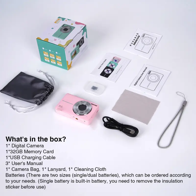 Digital Camera, 1080P & 44MP, 32G Memory Card, 16X Digital Zoom, Compact & Portable Digital Camera Photos For Teens & Beginners, Gift #TOP PICKS,Boys & Men gifts 3